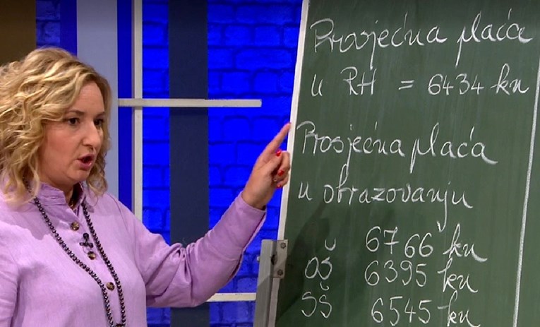 FOTO Šefica Sindikata hrvatskih učitelja dvaput krivo napisala riječ "prosječna"