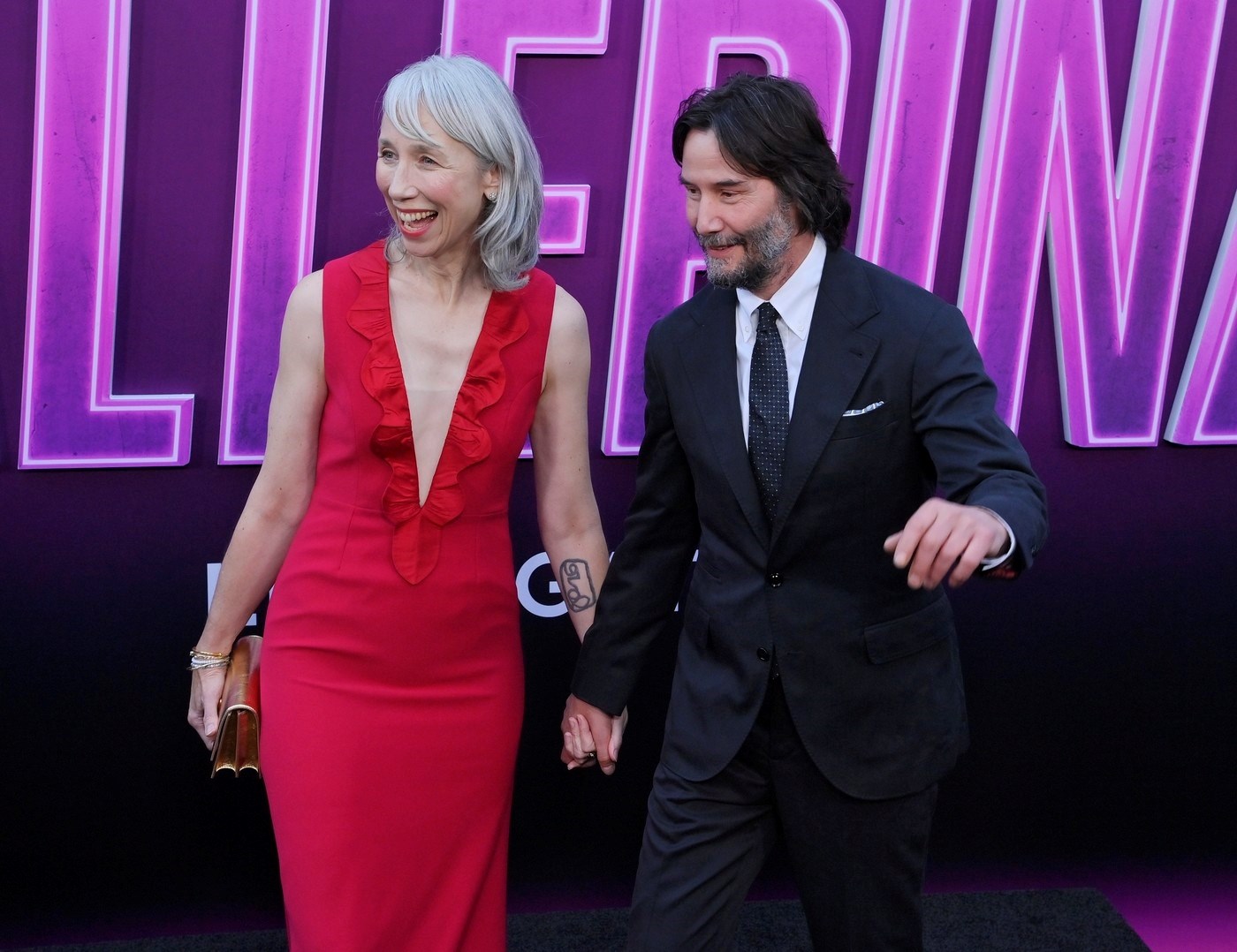 Keanu Reeves na premijeru filma Ballerina došao s partnericom Alexandrom