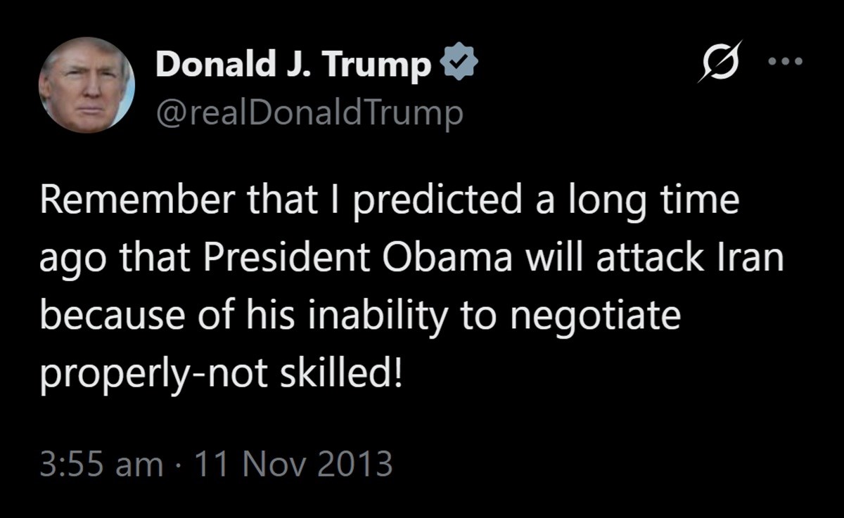 Trump 2013.: Zapamtite moje predviđanje - Obama će napasti Iran jer je nesposoban