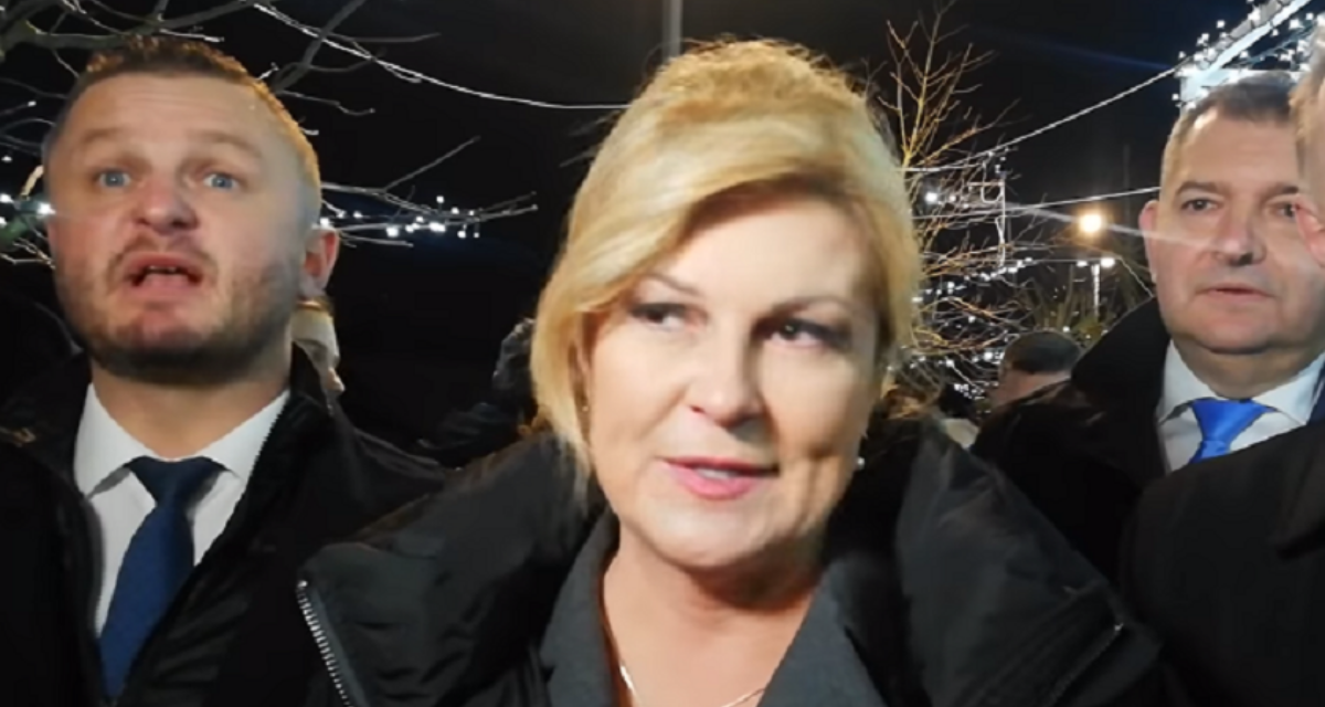 Dok je Kolinda davala izjavu, HDZ-ovac bjesnio zbog pjesme koja je svirala