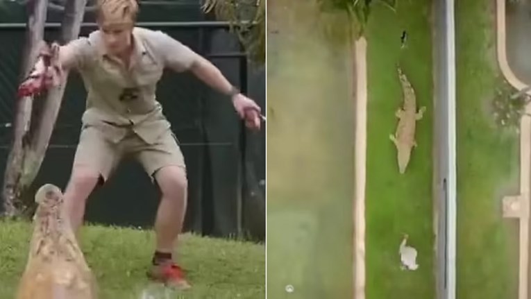 Objavljena snimka: Sin Stevea Irwina u panici bježao pred golemim krokodilom