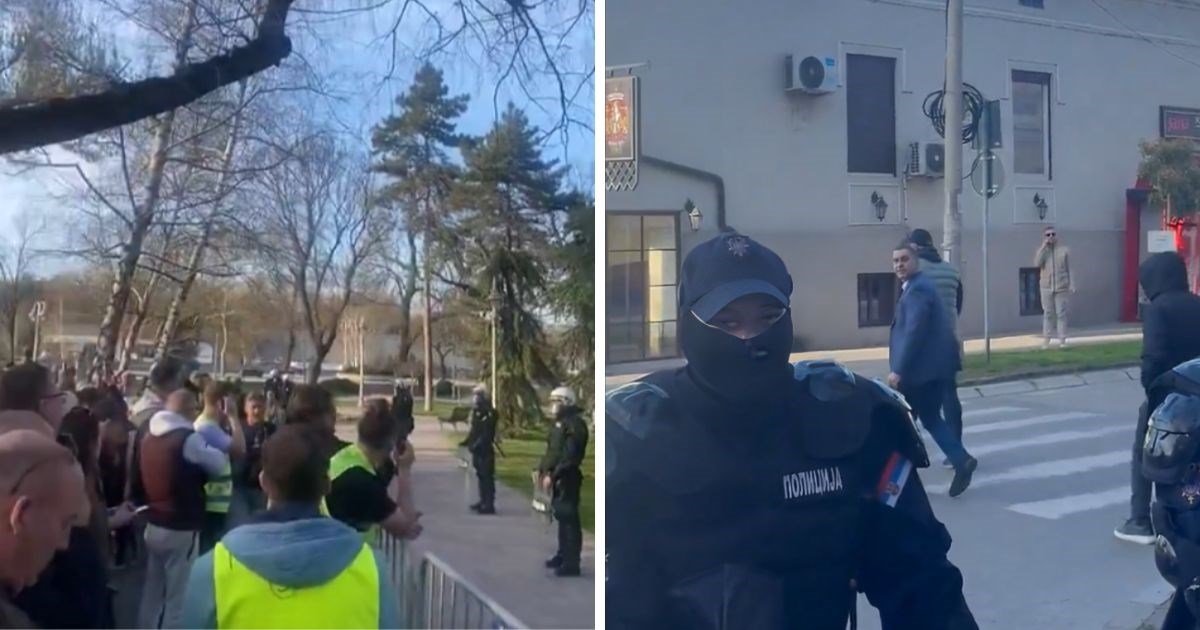 VIDEO Vučićevci došli na skup u Niš. Ljudi ih gađaju jajima: "Ubojice, ubojice"