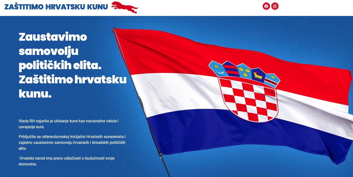 Suverenisti krenuli s prikupljanjem potpisa za referendum "Zaštitimo hrvatsku kunu"