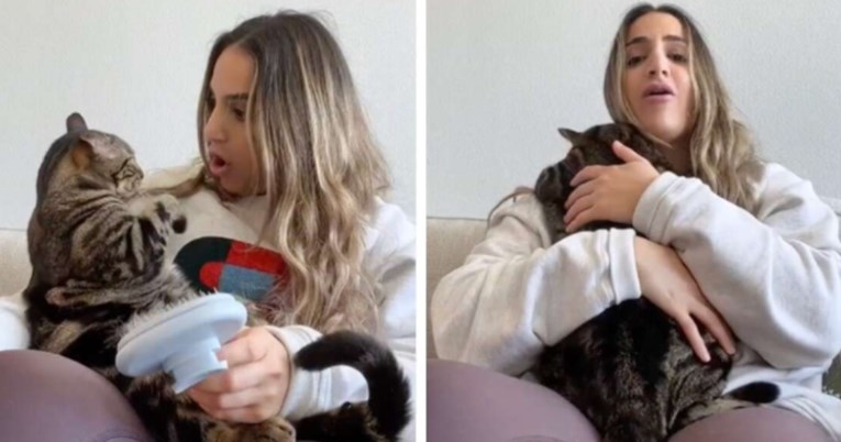Žena odglumila da je ozlijedila mačka, pogledajte što je životinja napravila