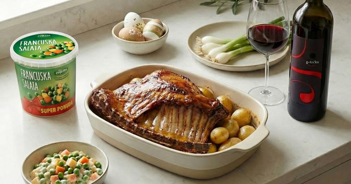 Šunka, francuska, kolači i vino: U Kauflandu smo pronašli sve za uskrsni stol