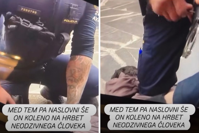VIDEO Policajac u Ljubljani davio čovjeka, on kasnije umro. "Molim vas, ne mogu disati"