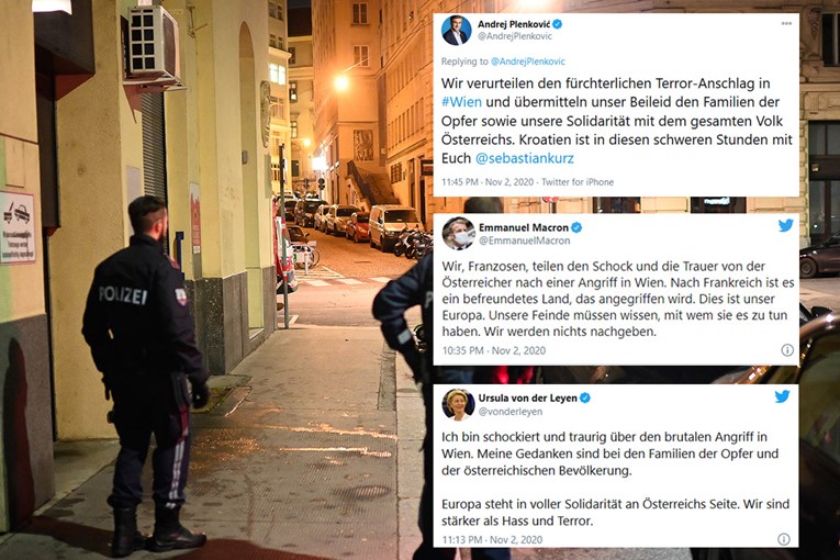Reakcije na teroristički napad u Beču, javio se i Plenković: "Hrvatska je uz vas"