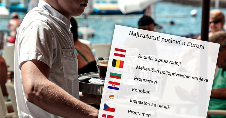 Hrvatska je jedina EU zemlja u kojoj su najtraženiji konobari
