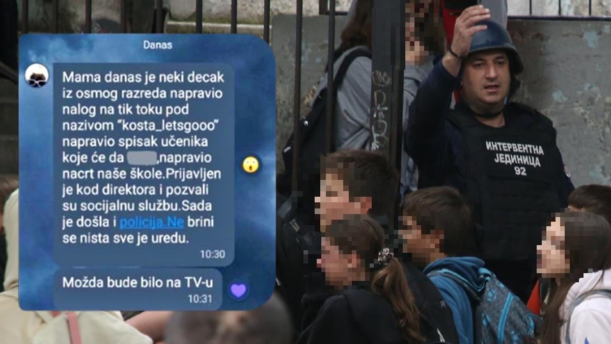 Priveden učenik u Srbiji. Oponašao ubojicu, napravio svoj popis i plan