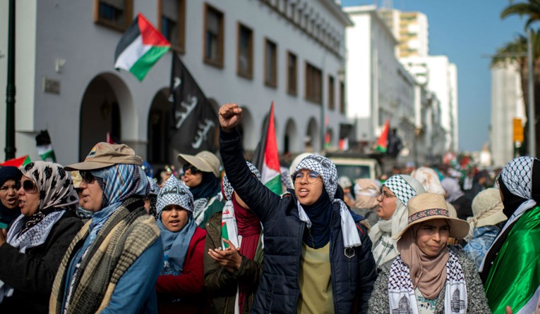 Tisuće prosvjeduju u Maroku protiv Trumpovog plana za Izrael i Palestinu