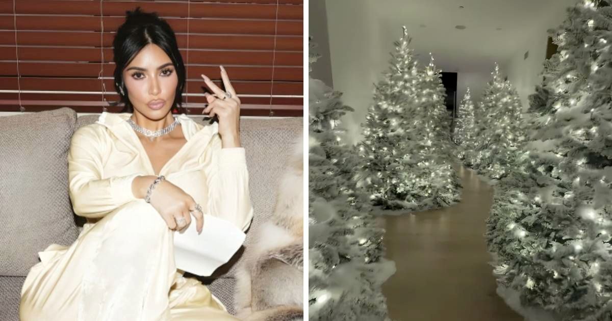 Kim Kardashian ukrasila kuću s više od 10 božićnih drvca