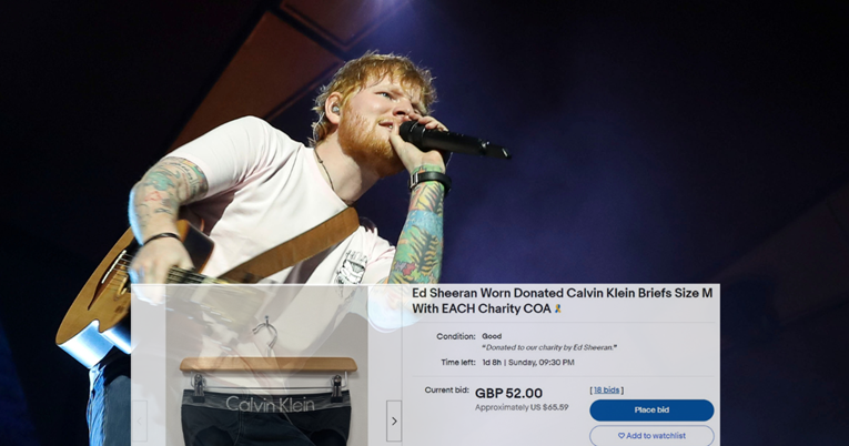 Sheeranova nošena odjeća prodaje se na eBayu, kupci se žale da je puna mačjih dlaka