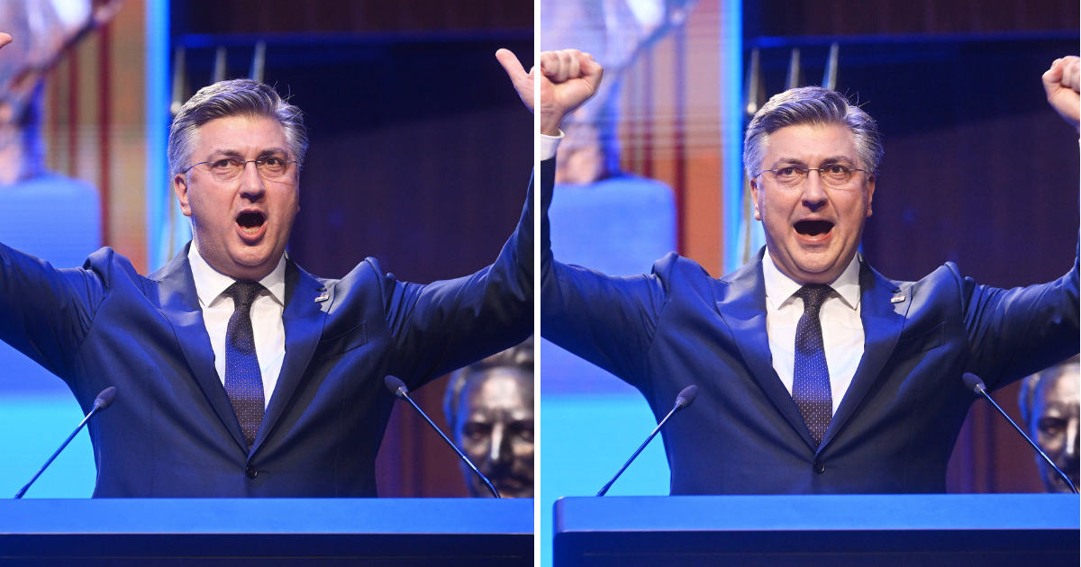Pogledajte kakve je grimase Plenković radio dok je urlao tijekom svog govora