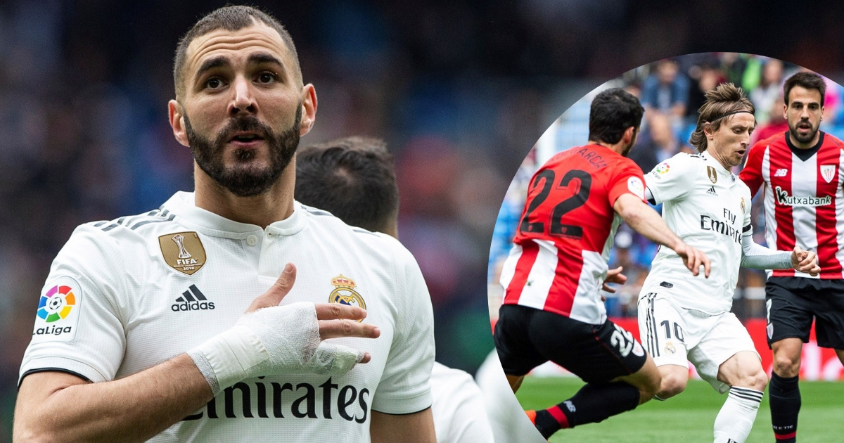 REAL MADRID - ATHLETIC 3:0 Modrić asistent, Benzema hat-trickom srušio Ronalda