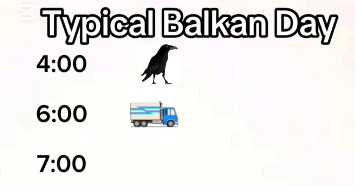 Opisali kako zvuči balkanski dan: Od vrana u 4 ujutro do svađanja susjeda po noći