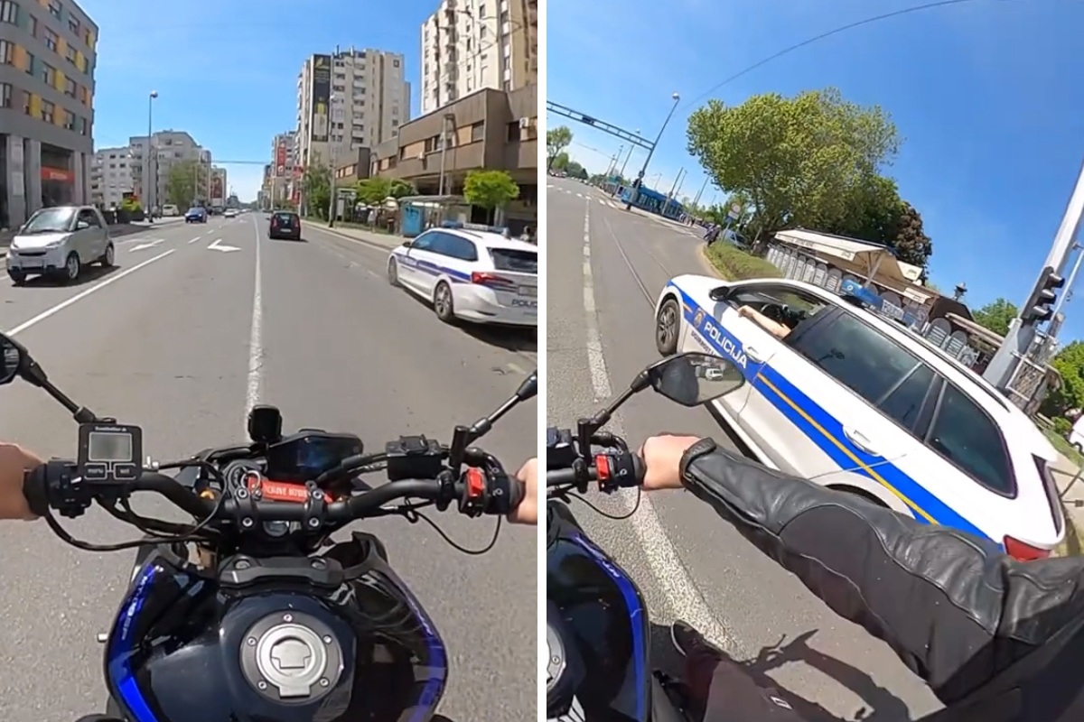 VIDEO Motorom divljao po Dubravi, policajac ga pitao zašto nema tablicu pa otišao