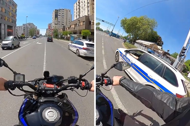 VIDEO Motorom divljao po Zagrebu, policajac ga pitao zašto nema tablicu i otišao