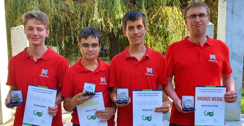 Hrvatski mladi informatičari na informatičkoj olimpijadi osvojili četiri medalje