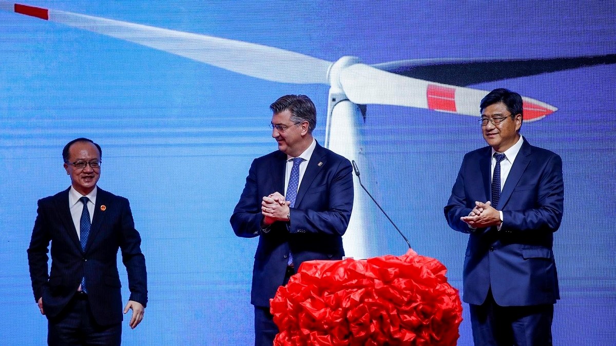 Plenković i Kinezi pustili u probni rad najveću vjetroelektranu u Hrvatskoj