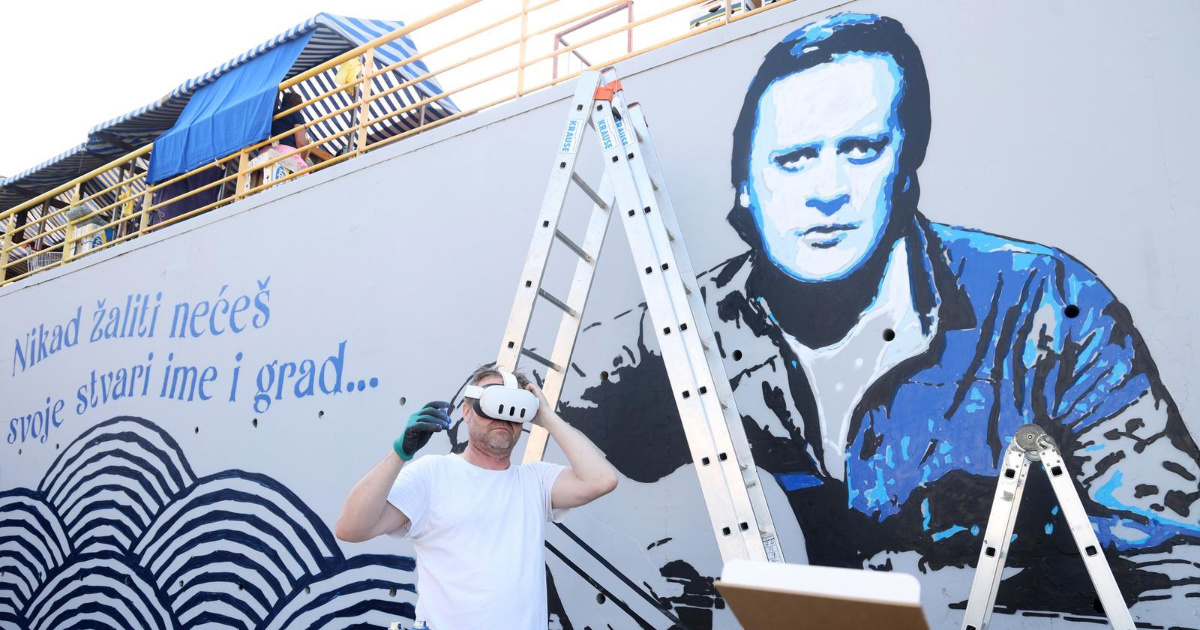U Šibeniku izrađen mural posvećen Arsenu Dediću
