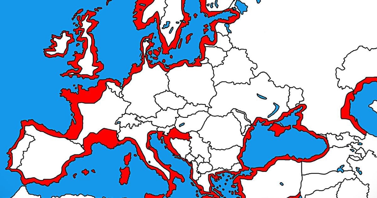 Karta na kojoj je Hrvatska zauzela sve obale Europe nasmijala Fejs: "Tajna nada"
