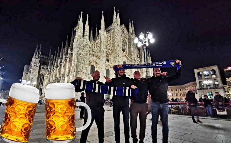 Dinamovci iz cijele Europe pristižu u Milano. Traže jeftino pivo po gradu