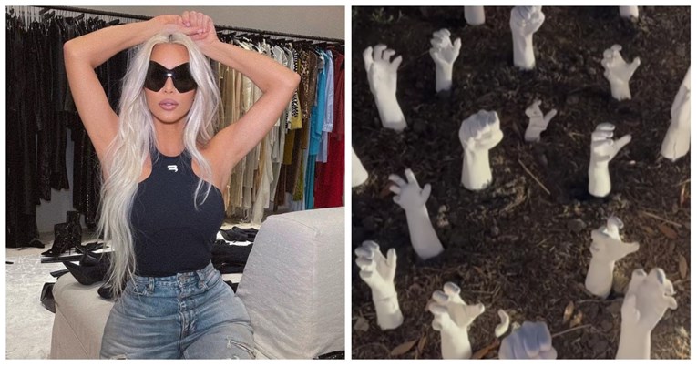 Kim Kardashian pokazala kako je ukrasila kuću za Noć vještica: "Doista je jezivo"