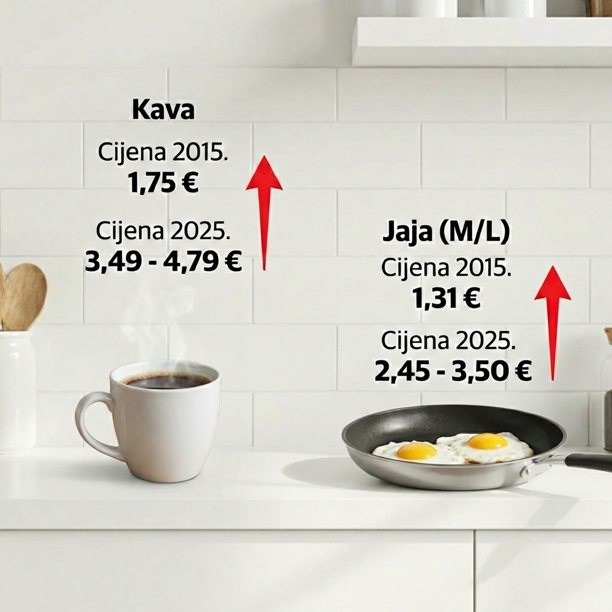Kava duplo skuplja, ulje gotovo isto: Kako su se promijenile cijene u 10 godina