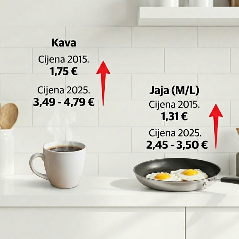 Kava duplo skuplja, ulje gotovo isto: Kako su se promijenile cijene u 10 godina
