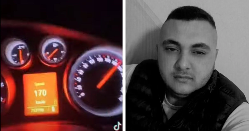 Na slici je ubijeni D.H. Ubojica je ubojstvo najavio na društvenim mrežama. Snimao se kako vozi 170 na sat. 
