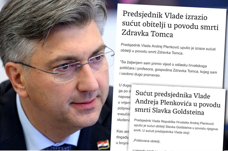 Pogledajte kakvu je sućut Plenković izrazio za Tomca, a kakvu za Goldsteina