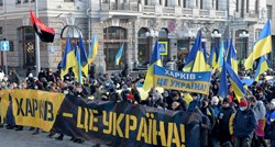 "Harkiv je Ukrajina" i "Zaustavite rusku agresiju" uzvikuju tisuće ljudi u Harkivu