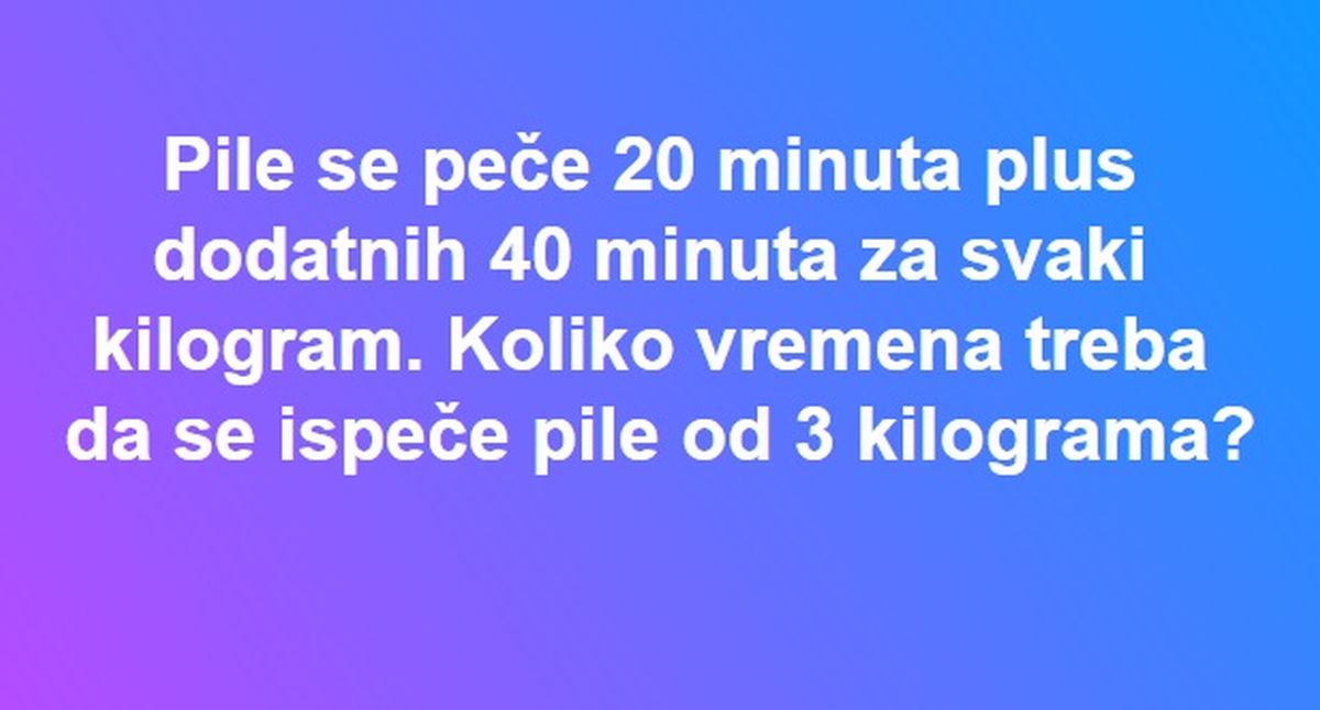 Zna li 11-godišnjak više od vas? Riješite jednostavan test bez kalkulatora