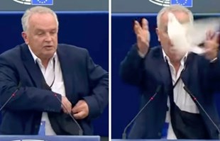 VIDEO Zastupnik u EU parlamentu pustio živu golubicu u znak mira, pogledajte