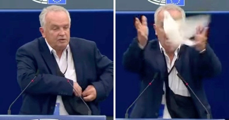 VIDEO Zastupnik u EU parlamentu pustio živu golubicu u znak mira, pogledajte