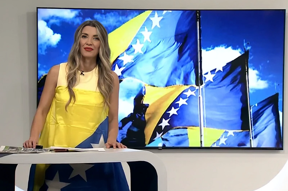 Bosanskohercegovačka voditeljica u jutarnjoj emisiji odjenula - zastavu