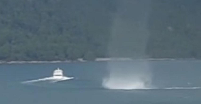VIDEO Pijavica na Korčuli prošla jako blizu brodu