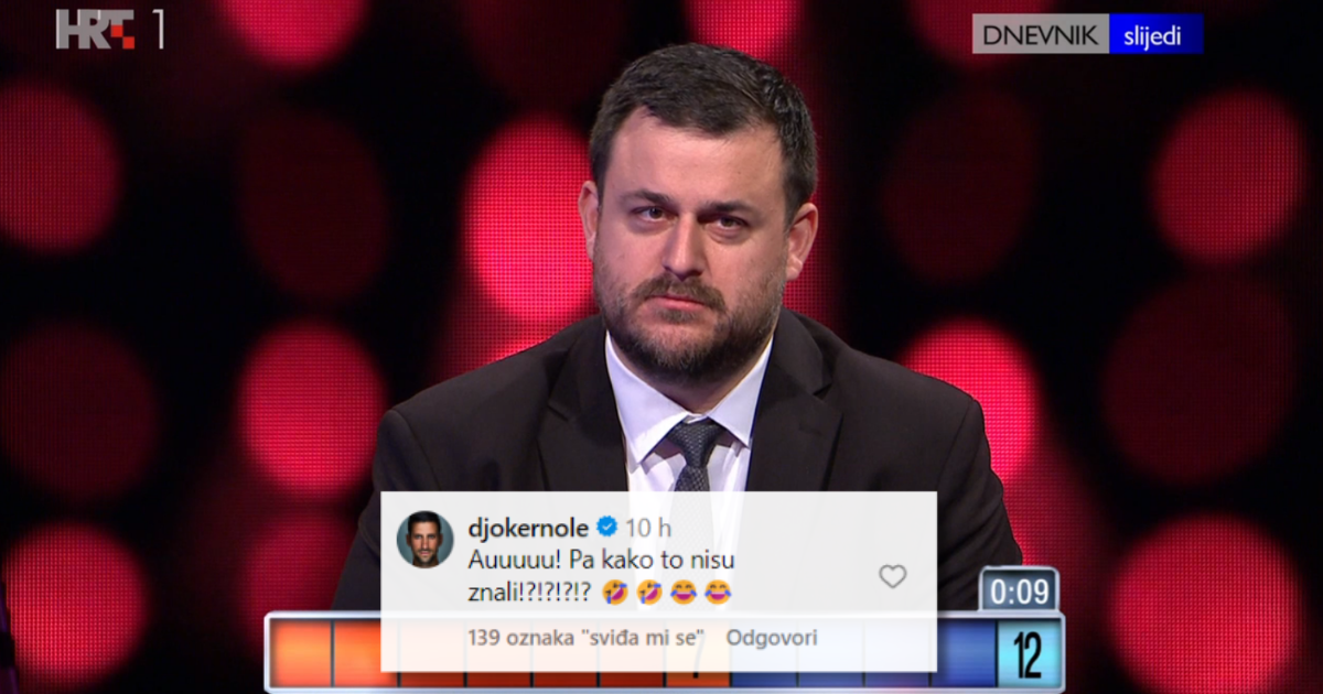 Đoković reagirao na pitanje o svojoj ženi u hrvatskoj Potjeri: "Kako nisu znali?"