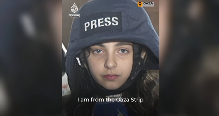 VIDEO Ovo je curica koja izvještava iz Gaze. Ima 11 godina i kaže da ju nije strah