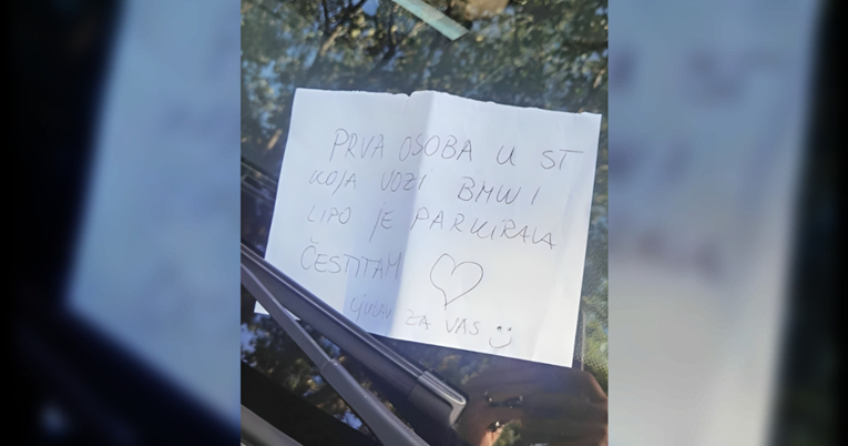 U Splitu je nekoga dočekala preslatka porukica na autu: "Prva osoba koja vozi BMW..."