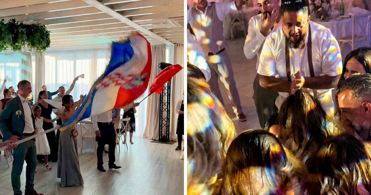 VIDEO Svadba u Dalmaciji osvojila je društvene mreže: "Dvije zastave, jedna ljubav"