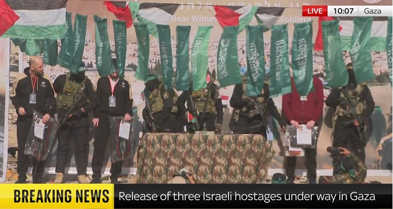 VIDEO Hamas pustio trojicu izraelskih talaca