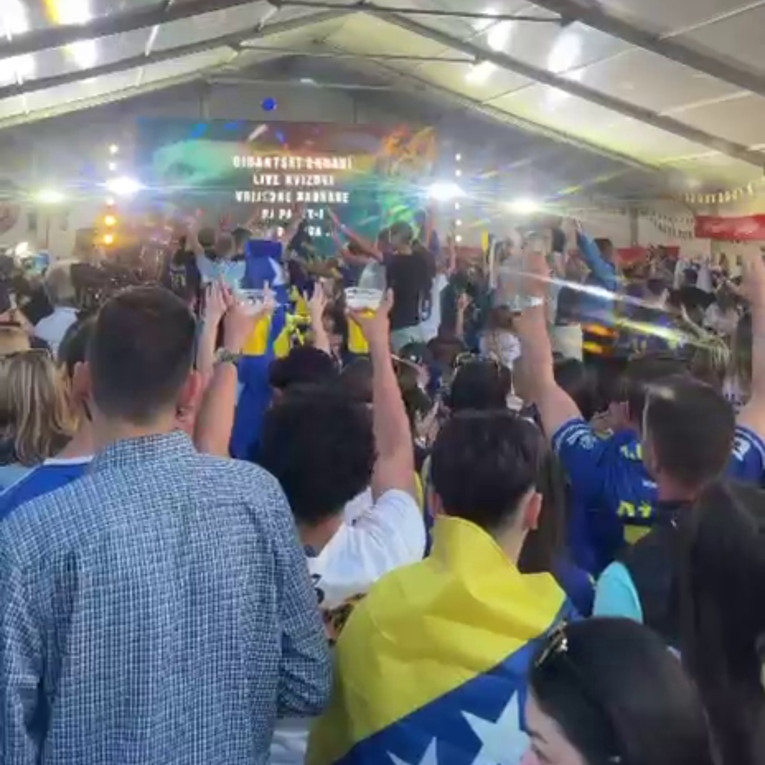 VIDEO Pogledajte euforiju u BiH kad je počela utakmica
