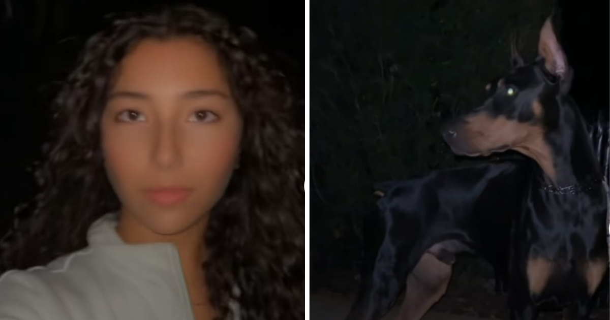 Pokazala kako je doberman štiti dok šetaju, ljudi oduševljeni: "Ne zaslužujemo pse"
