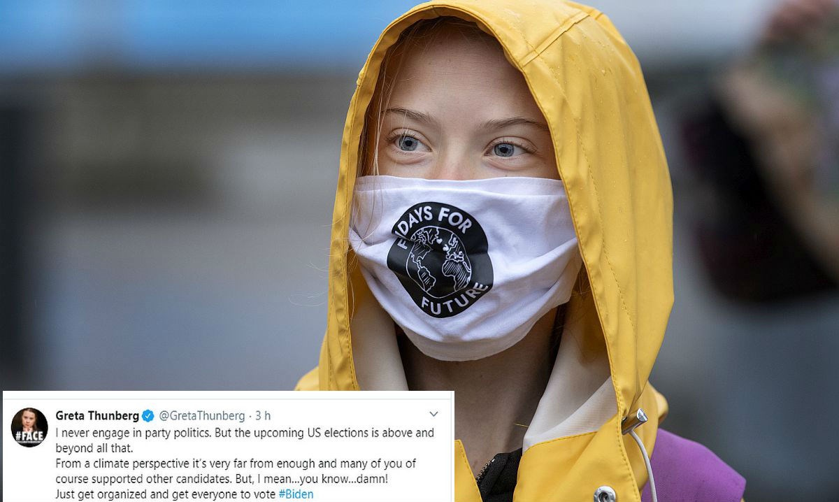 Greta Thunberg podržala Joea Bidena u utrci za američke izbore