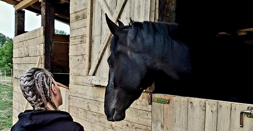 Kobila Zita spašena od mesnice, sad živi sretno kraj Osijeka i voli konja Peru