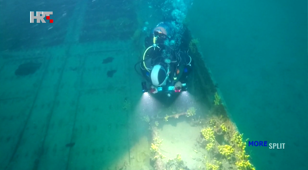 U Bračkom kanalu pronašli njemački brod potopljen 1944.