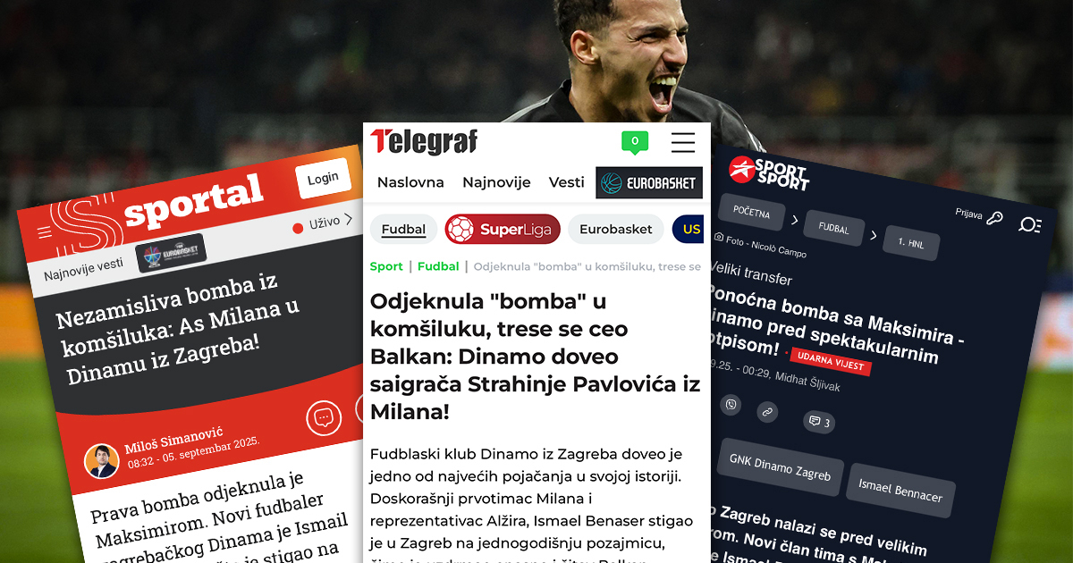 Regionalni mediji: Nezamisliva bomba Dinama. Trese se cijeli Balkan