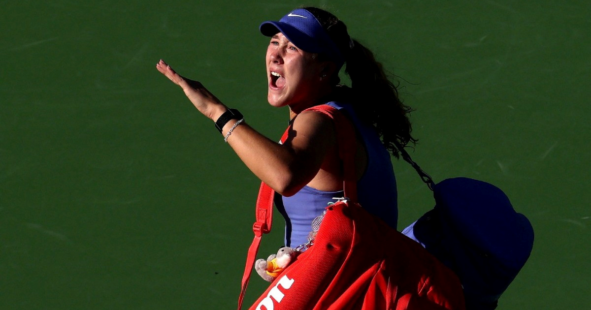 VIDEO Ispad frustrirane Ruskinje. Razbila reket, svađala se s publikom Indian Wellsa