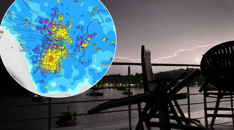 Ogromna oluja na obali: Zabilježeno 26.000 munja, meteorološki tsunami na Hvaru